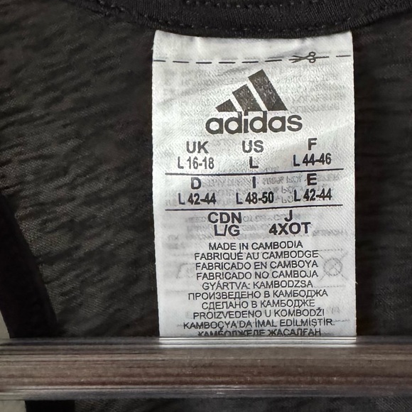 ADIDAS PERFORMANCE MAGIC LOGO RACER BACK TANK BLACK SIZE LARGE - Picture 6 of 6